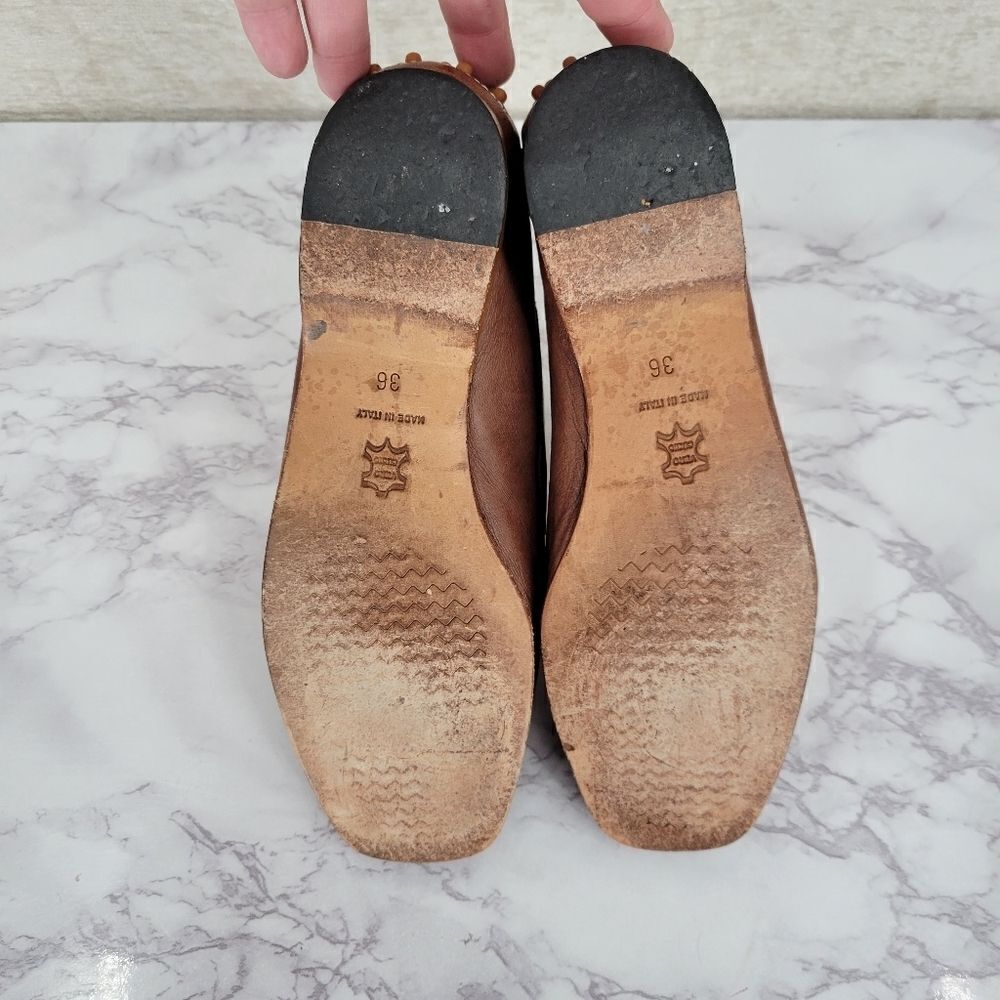 Italian Leather Driving Loafers Shoes Vintage Euro Size 36 Moccasins - Picture 7 of 10